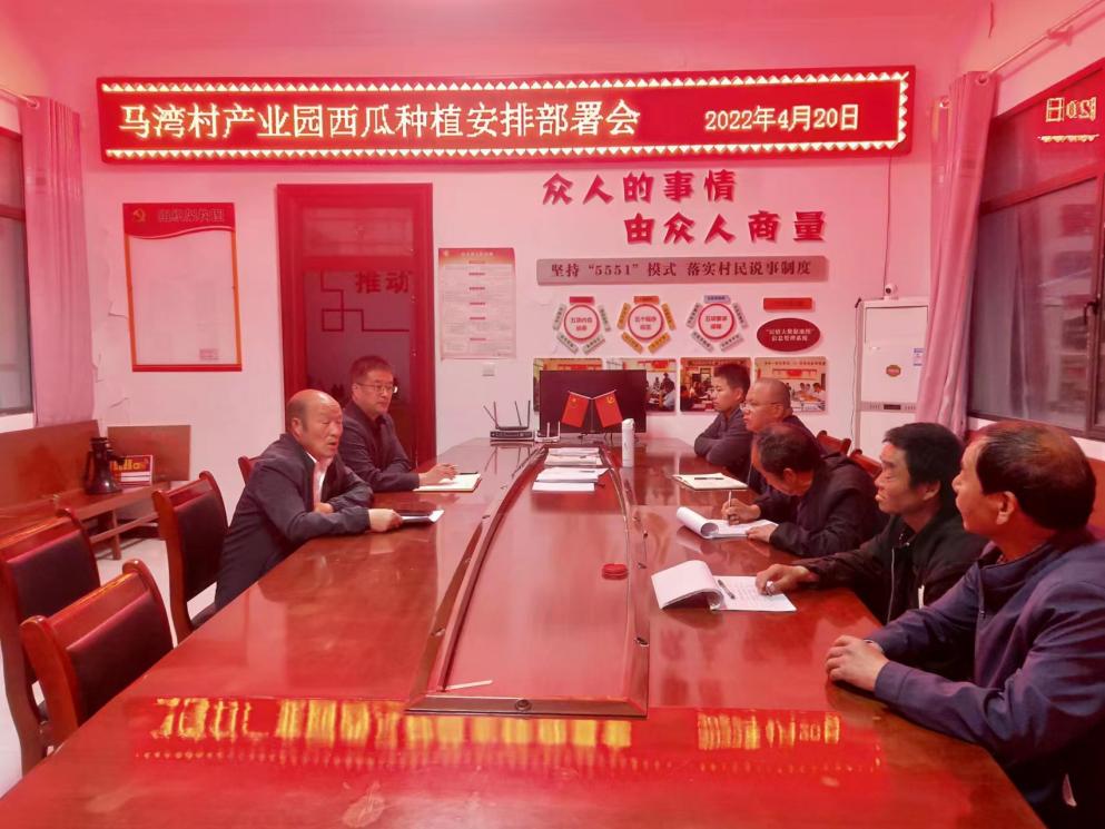 西瓜种植安排部署会