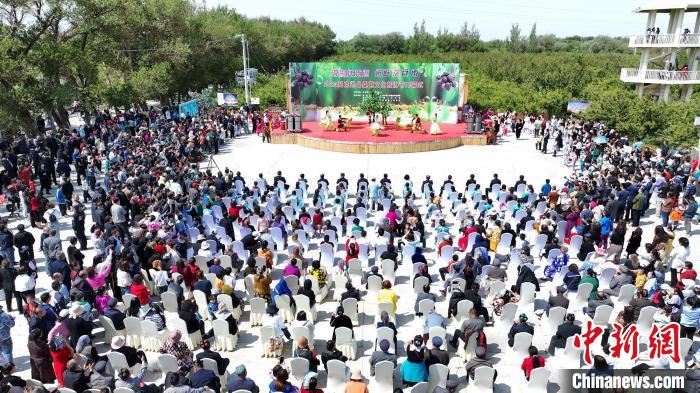 該縣深入貫徹落實(shí)“旅游興疆”和“文旅興市”戰(zhàn)略，全面推進(jìn)鄉(xiāng)村振興。開幕式現(xiàn)場?！±钫?攝