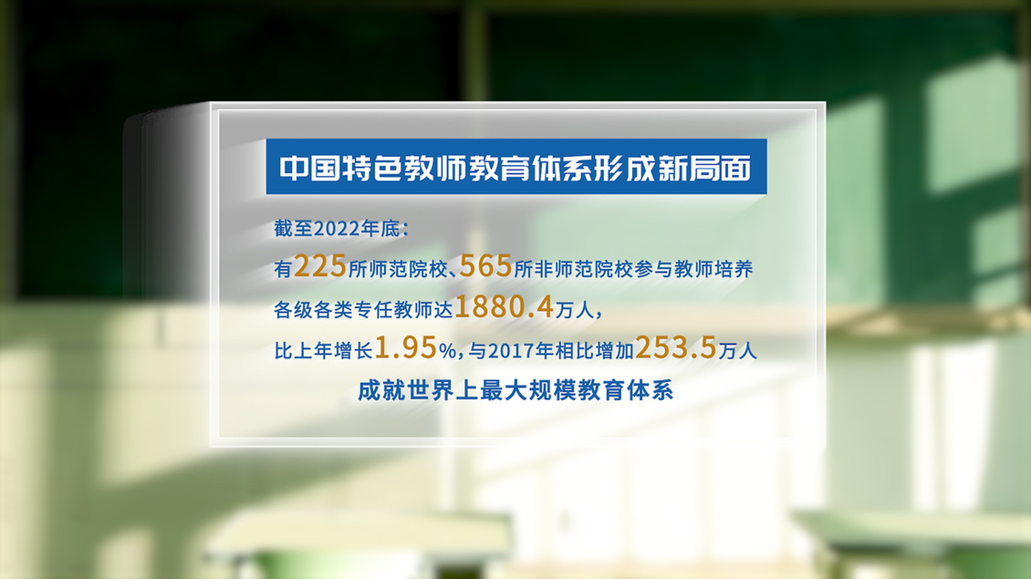 開學第一課丨【總書記的教書育人觀】建設教育強國，健全中國特色教師教育體系