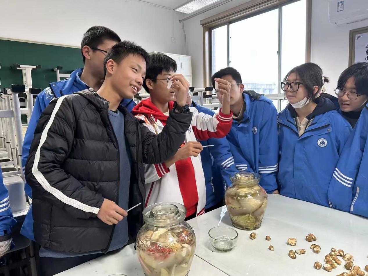 同學(xué)們參與生物課題制作