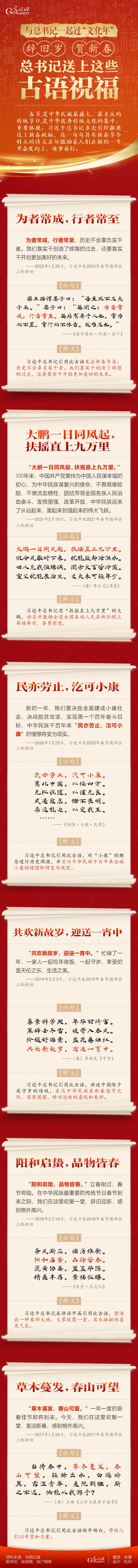 【團(tuán)圓年】辭舊歲 賀新春 總書記送上這些古語(yǔ)祝福