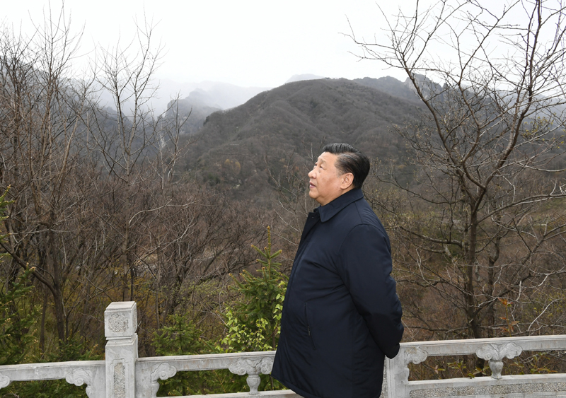 2020年4月20日，習(xí)近平總書記在位于陜西柞水的秦嶺牛背梁國家級自然保護(hù)區(qū)考察秦嶺生態(tài)保護(hù)情況。