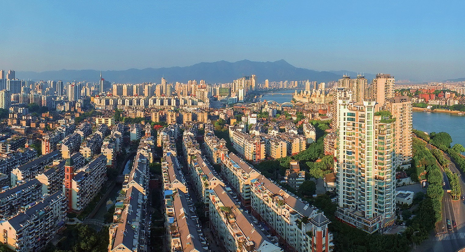 2018年，福州市臺江區(qū)蒼霞新城，高樓拔地而起，舊貌換新顏。