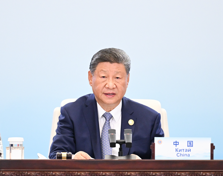 9月1日上午，上海合作組織成員國元首理事會第二十五次會議在天津梅江會展中心舉行。中國國家主席習(xí)近平主持會議并發(fā)表題為《牢記初心使命　開創(chuàng)美好未來》的重要講話。